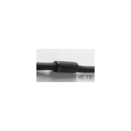 Raychem Heat Shrink Tube, Dual Wall, 2:1 I.D. Shrink Ratio, Black, 2 in 629337-000